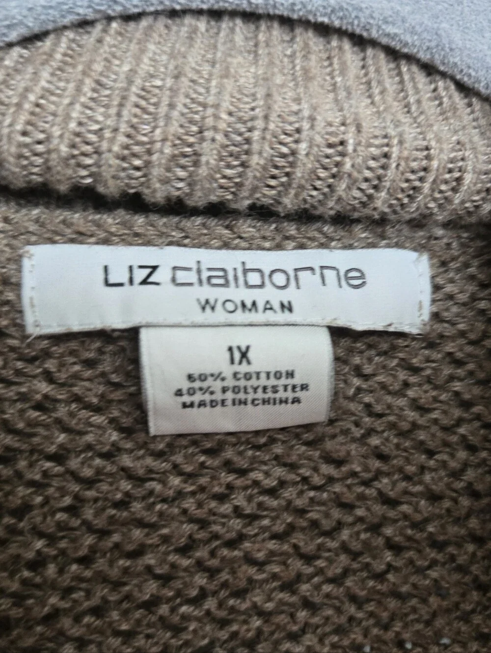 Cozy Open-Front Short Sleeve Cardigan Sweater - Taupe 1X